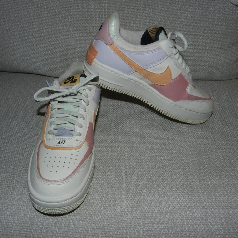 Size 6.5 - Women's Nike Air Force 1 Shadow 'Orange Chalk Pink Glaze' CI0919-111